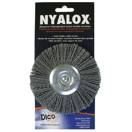 Main 1 - NYALOX  4" WHEEL BRUSH GREY COARSE (541-772-4) - Arlington Coal & Lumber