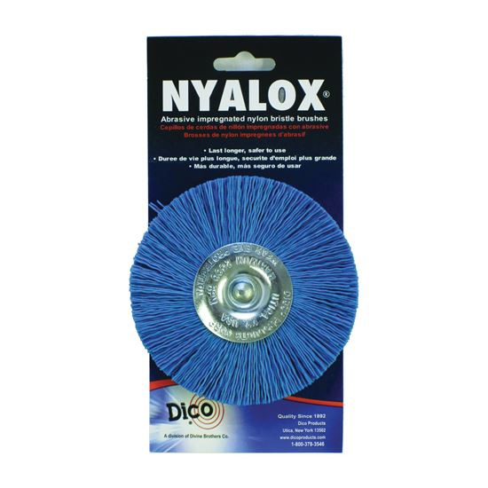 Main 1 - NYALOX 4" WHEEL BRUSH BLUE FINE (541-784-4) - Arlington Coal & Lumber