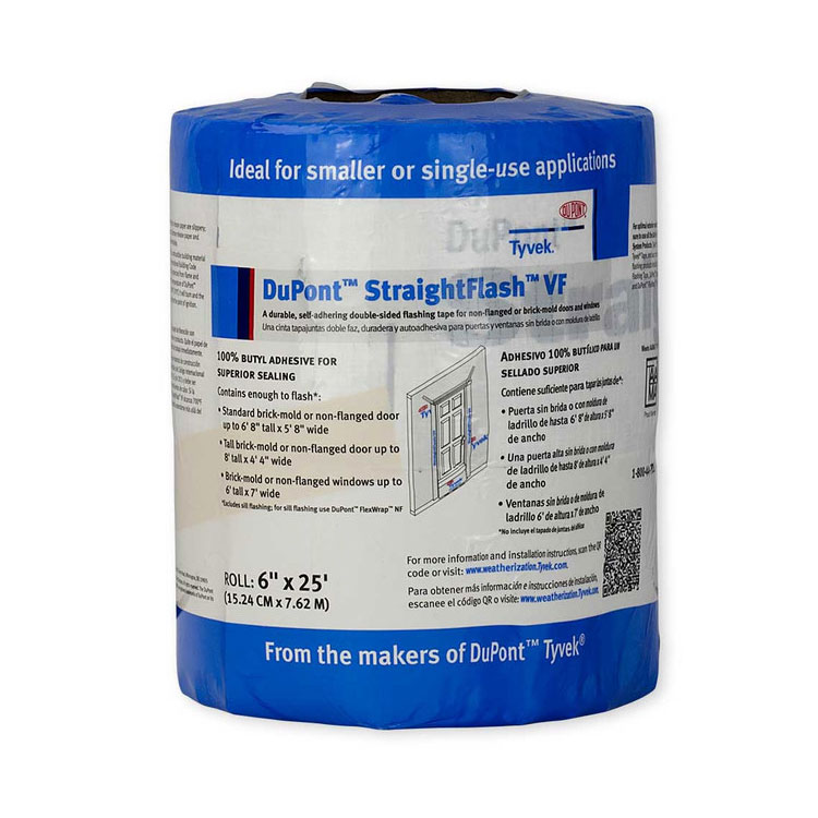 Main 1 - DUPONT 6" X 125' STRAIGHT FLASH (VF) DUAL-SIDED TAPE - Arlington Coal & Lumber