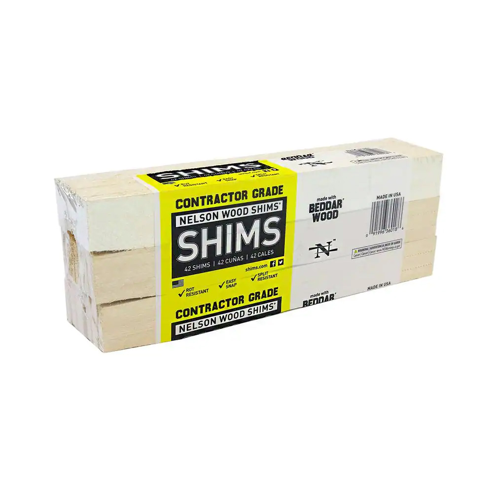 Main 1 - NELSON WOOD SHIMS 12" BEDDAR CONTRACTOR SHIM 42CT - Arlington Coal & Lumber