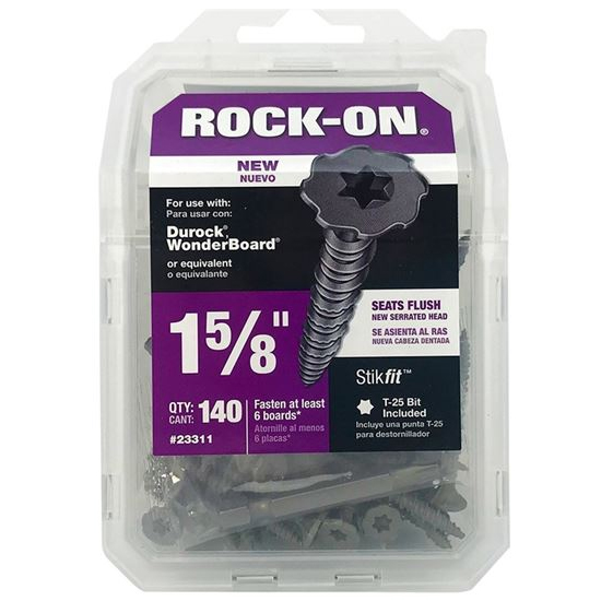 Main 1 - 1-5/8" ROCK-ON SCREWS 140 CT (23311) - Arlington Coal & Lumber