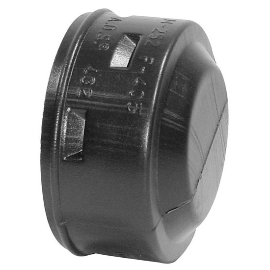 Main 1 - 4" ADS END CAP (BLACK) - Arlington Coal & Lumber