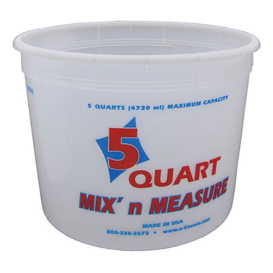 Main 1 - ENCORE PLASTIC 5QT PAINT PAIL WITH MEASURMENTS  - Arlington Coal & Lumber