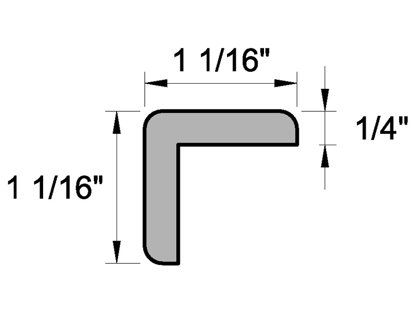 Main 3 - (8200) 1-1/16" X 1-1/16" CLEAR PINE CORNER MOULDING - Arlington Coal & Lumber
