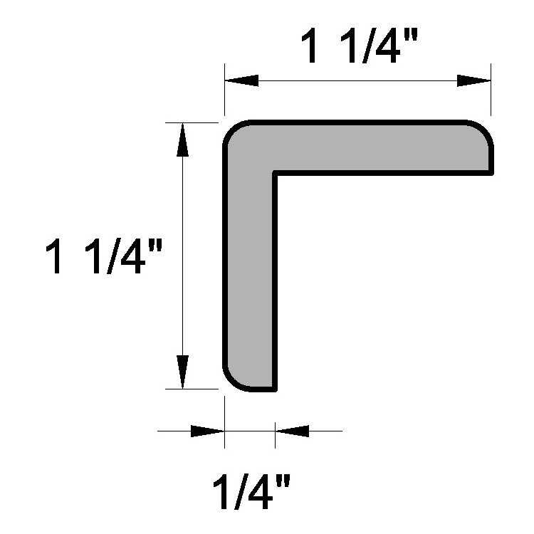 Main 3 - (8238) 1-5/16" X 1-5/16" CLEAR PINE CORNER MOULDING - Arlington Coal & Lumber