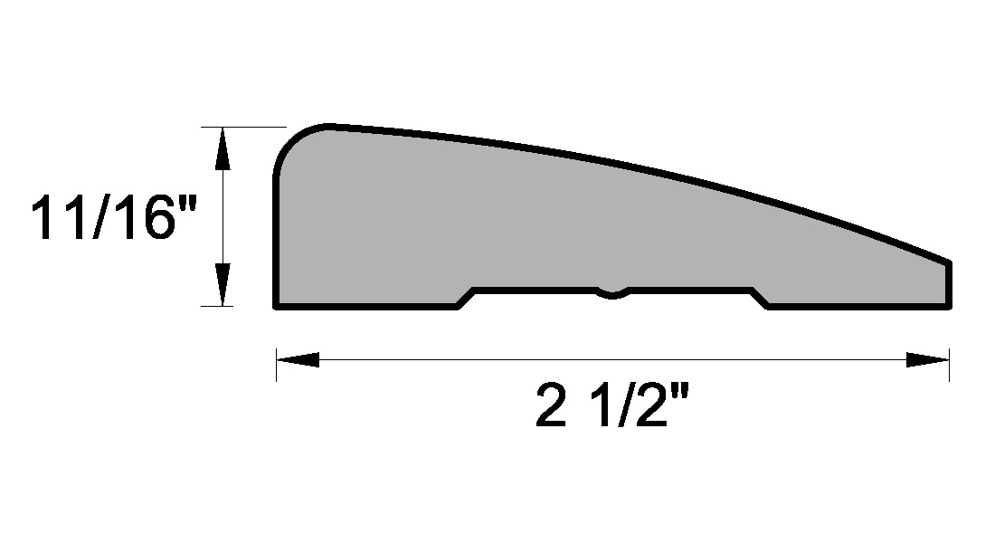 Main 3 - (8730) 11/16" X 2-1/2" CLEAR PINE RANCH/CLAMSHELL CASING - Arlington Coal & Lumber