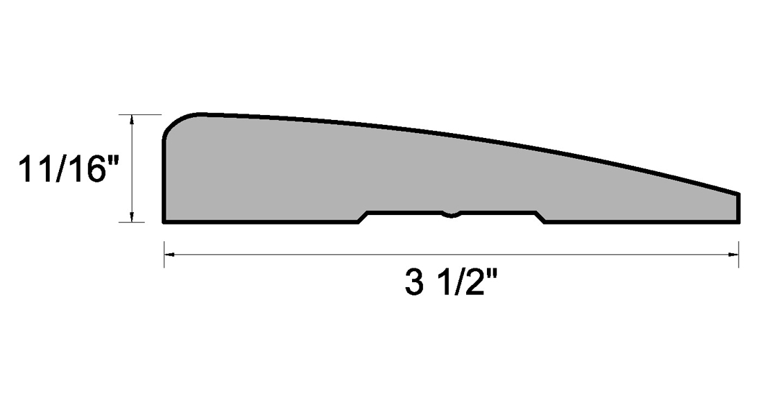 Main 3 - (8731) 11/16" X 3-1/2" CLEAR PINE RANCH/CLAMSHELL CASING - Arlington Coal & Lumber