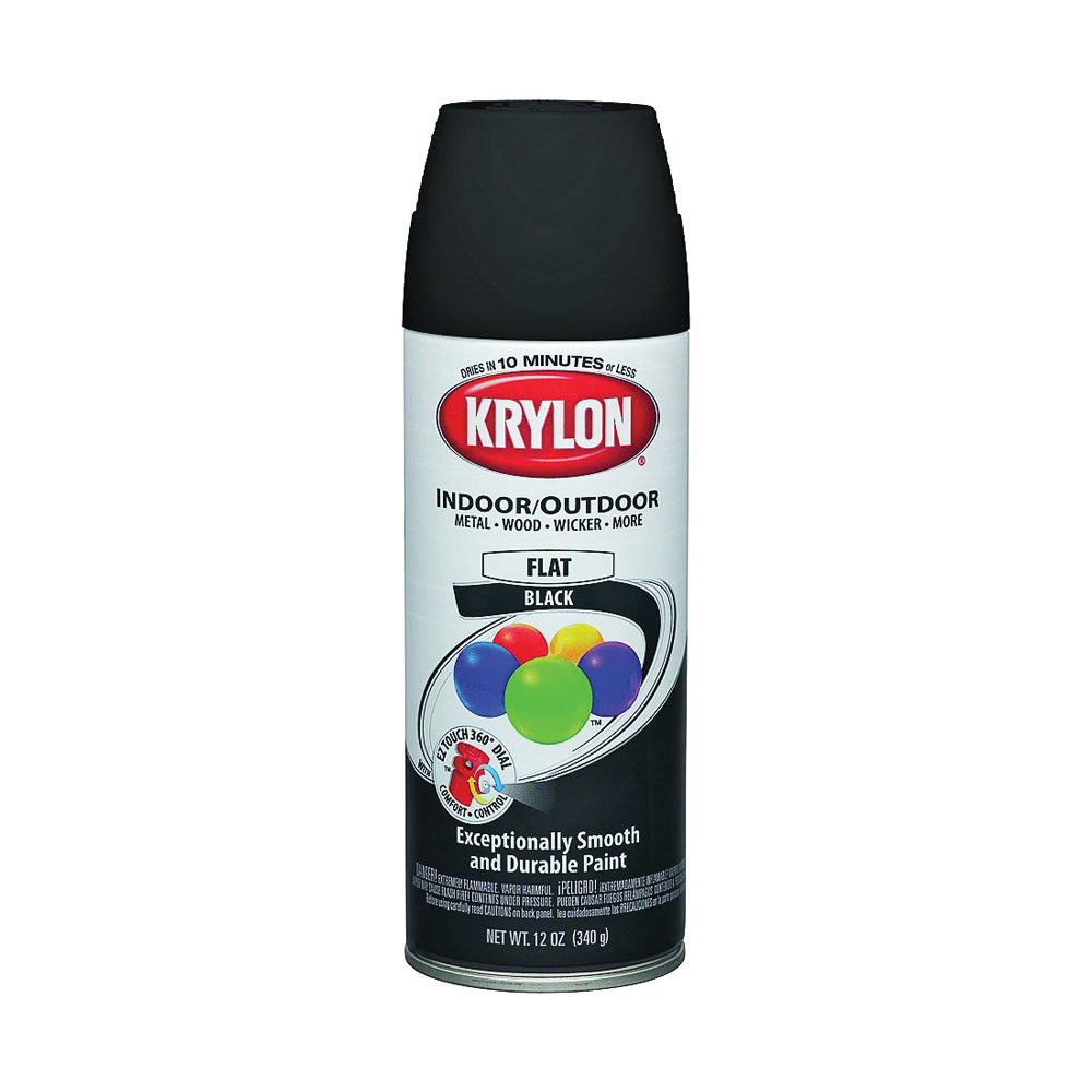 Main 1 - PAINT SPRAY IN/EX FLT BLK 12OZ - Arlington Coal & Lumber