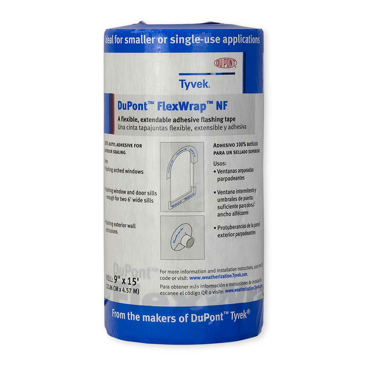 Main 1 - DUPONT 9" X 75' FLEXWRAP NF SELF-ADHERED FLASHING - Arlington Coal & Lumber