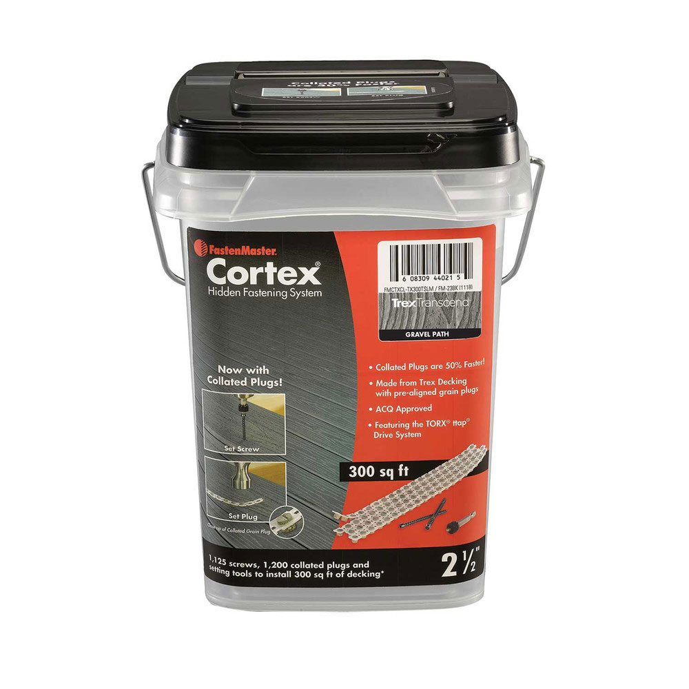 Main 1 - BX CORTEX 2-1/2" PEBBLE GRAY TREX DECK SCREWS COLLATED (300 SQ/FT) ** TREX SELECT ** - Arlington Coal & Lumber