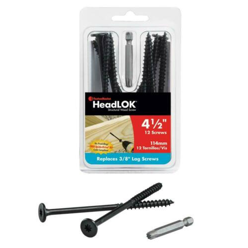 Main 1 - PACK (12) 4-1/2" HEADLOK HEAVY DUTY FLATHEAD FASTENER - Arlington Coal & Lumber
