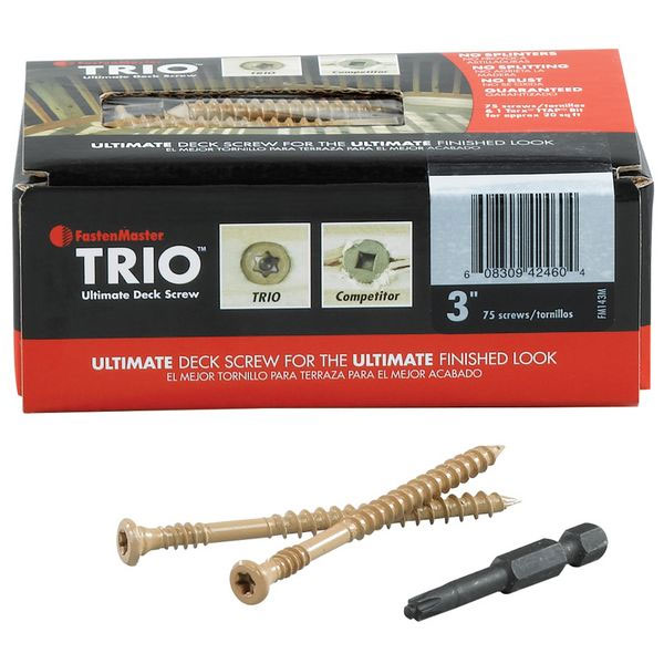 Main 1 - 75CT 3" TRIO DECK SCREW - Arlington Coal & Lumber