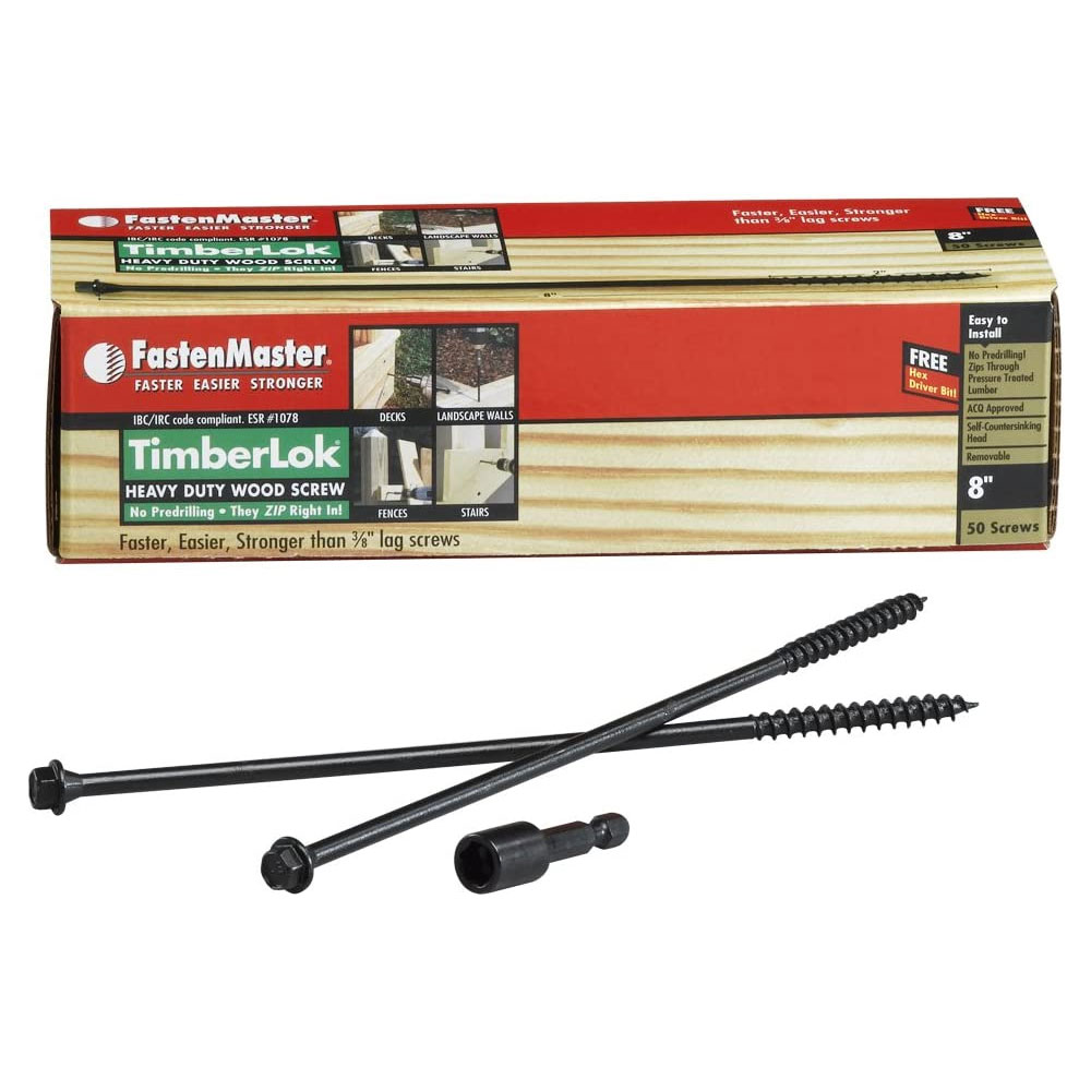 Main 1 - BX (50) 8" TIMBERLOK HEAVY DUTY WOOD SCREW - Arlington Coal & Lumber