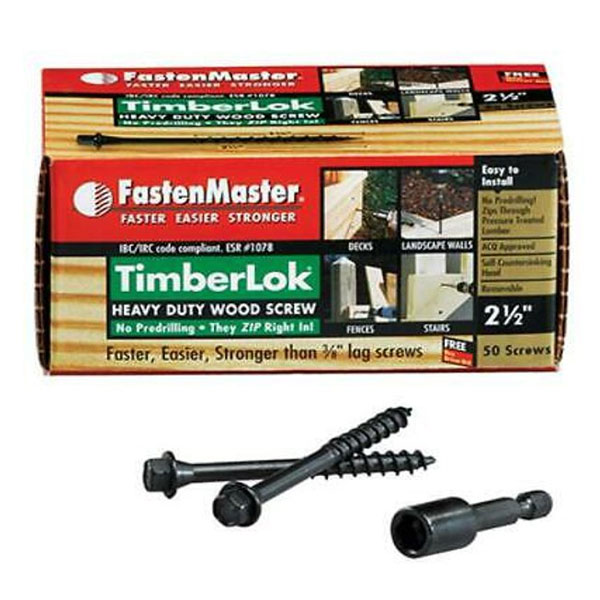 Main 1 - BX (50) 2-1/2" TIMBERLOK HEAVY DUTY WOOD SCREW - Arlington Coal & Lumber