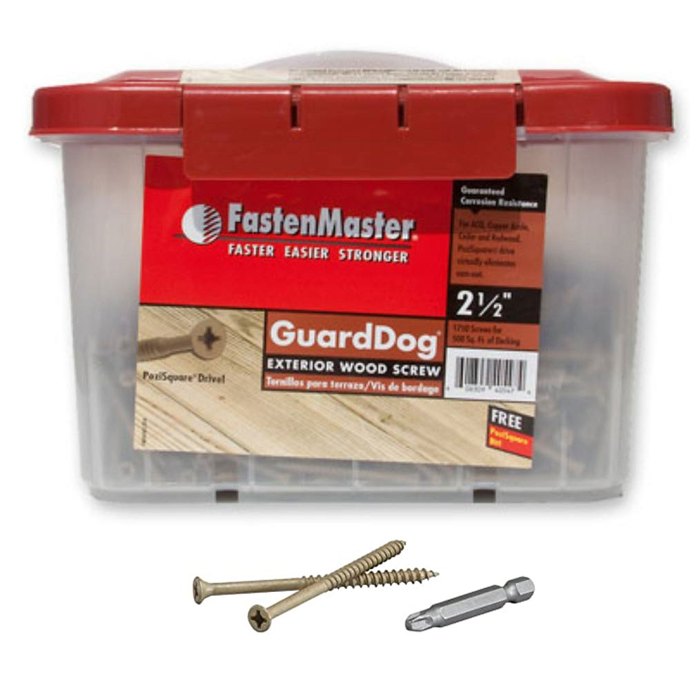 Main 1 - FASTENMASTER GUARD DOG EXTERIOR WOOD SCREWS 2-1/2 (1750 COUNT) - Arlington Coal & Lumber