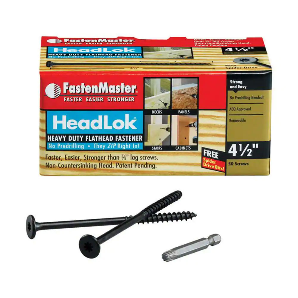 Main 1 - BX (50) 4-1/2" HEADLOK HEAVY DUTY FLATHEAD FASTENER - Arlington Coal & Lumber