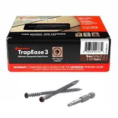 Main 1 - TRAPEASE-3 MADEIRA TREX SELECT SCREWS (75 COUNT) #9 X 2-1/2" TORX® TTAP® DRIVE - Arlington Coal & Lumber