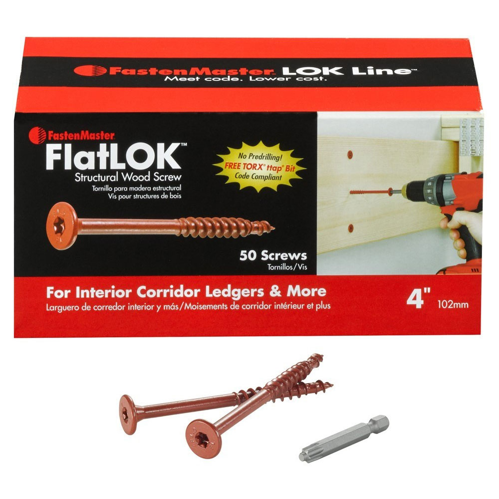 Main 1 - BX (50) 4" FLATLOK ENGINEERED WOOD FASTENTER - Arlington Coal & Lumber