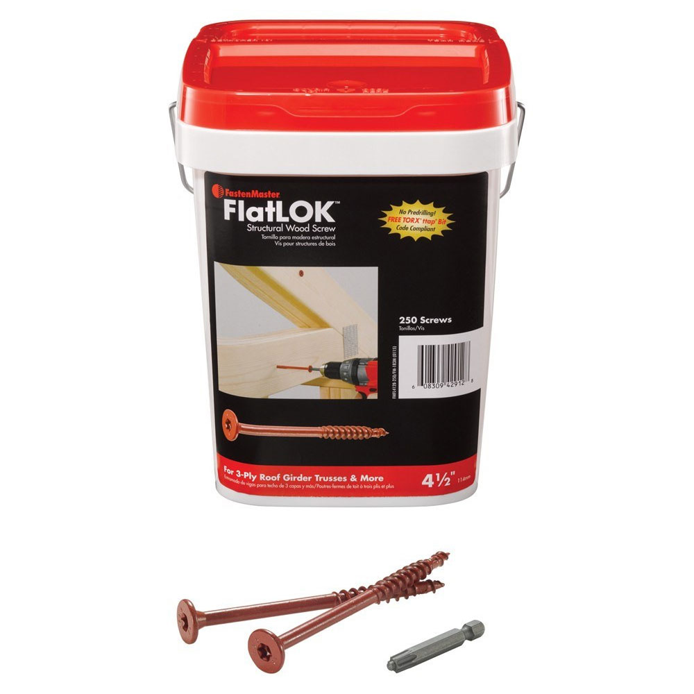 Main 1 - BUCKET (250) 5" FLATLOK ENGINEERED WOOD FASTENER - Arlington Coal & Lumber