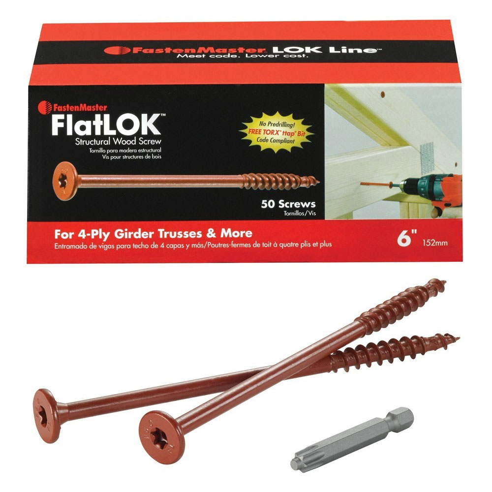 Main 1 - BX (50) 6" FLATLOK ENGINEERED WOOD FASTENER - Arlington Coal & Lumber