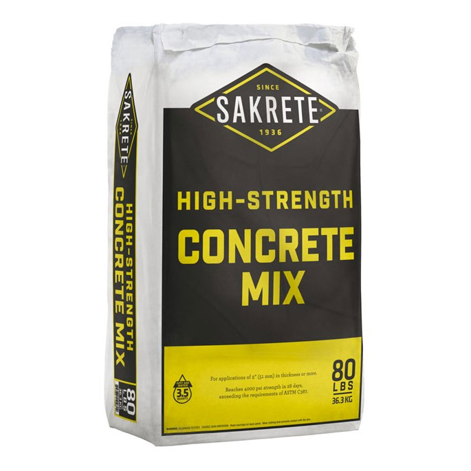 Main 1 - 80# BAG SAKRETE CONCRETE CEMENT MIX (4,000 PSI) - Arlington Coal & Lumber
