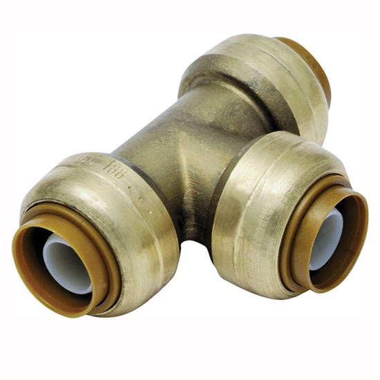Main 1 - SHARKBITE TUBE TEE, 3/4 X 3/4 IN RUN PUSH-FIT RUN CONNECTION 3/4 IN BRANCH PUSH-FIT BRANCH CONNECTION (U370LFA) - Arlington Coal & Lumber