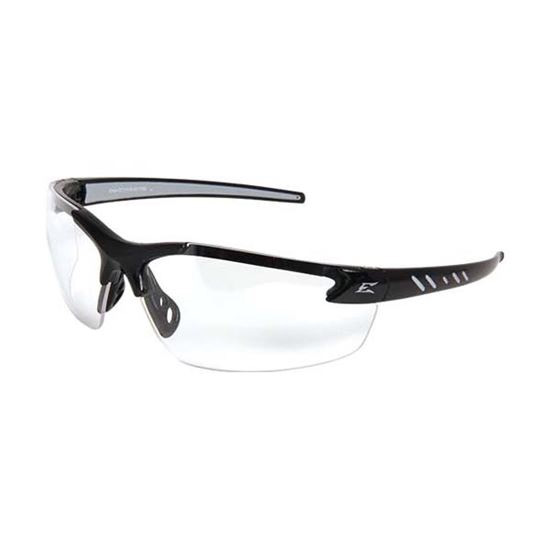 Main 1 - (DZ111VS-G2) ZORGE BLACK W/CLEAR LENS EDGE SAFETY GLASSES  - Arlington Coal & Lumber