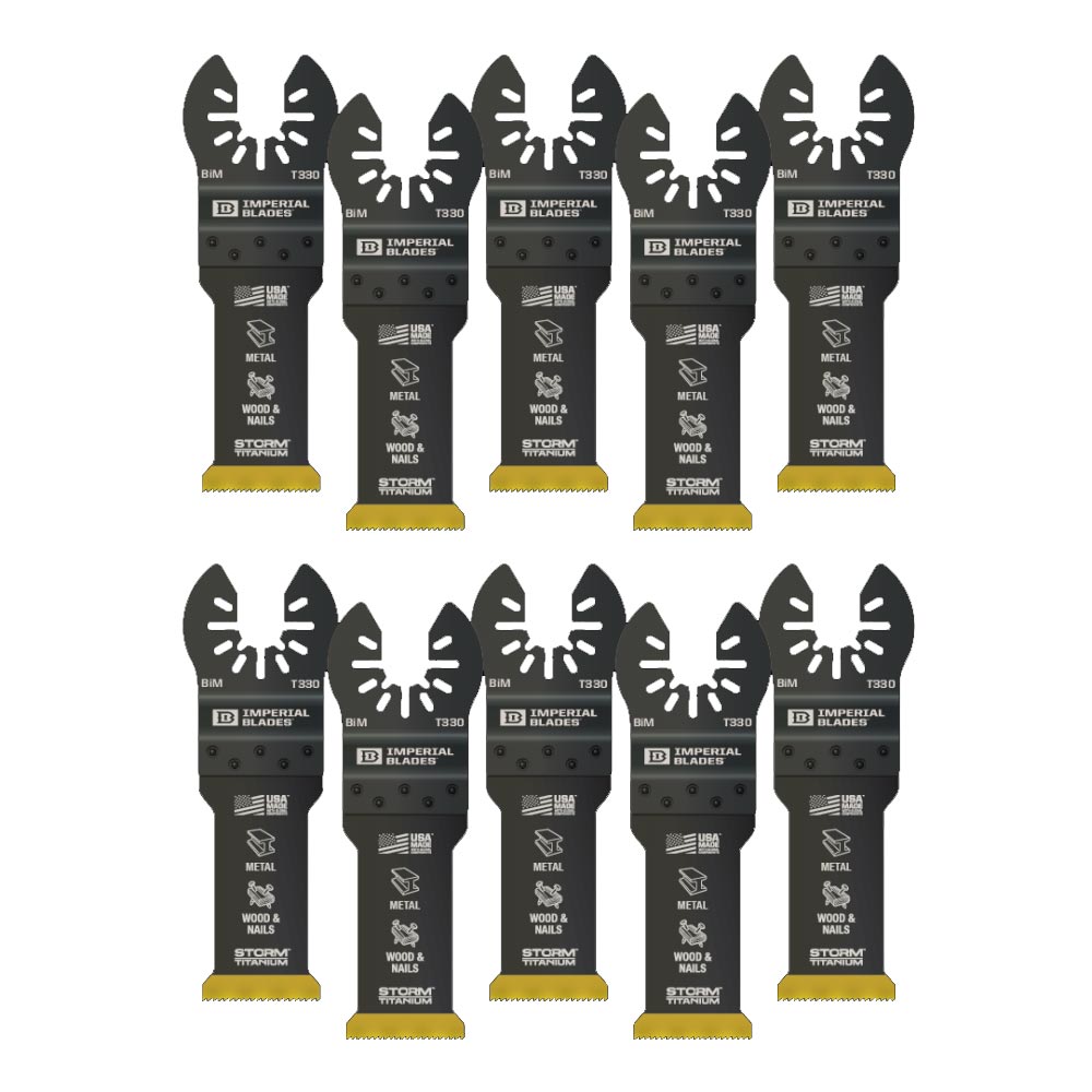 Main 1 - IBOAT330-10 IMPERIAL BLADE 1-1/4" BI-METAL TITANIUM 10-PAK - Arlington Coal & Lumber
