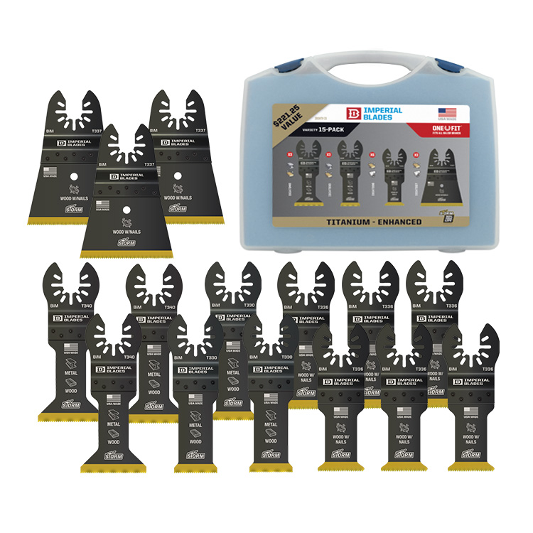 Main 1 - IBOATV-15 IMPERIAL BLADE TITANIUM VARIETY 15-PACK - Arlington Coal & Lumber