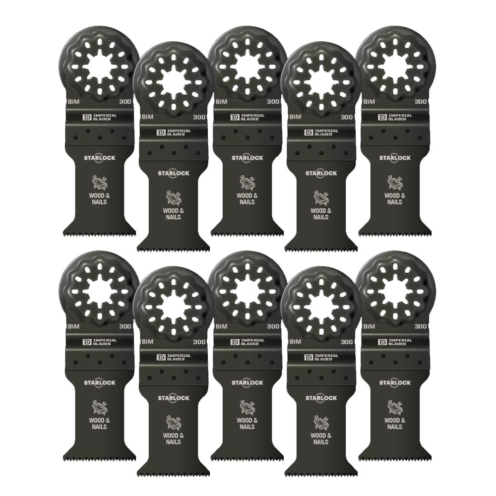 Main 1 - IBSL300-10 IMPERIAL BLADE 1-3/8 WOOD/NAIL 10PK STARLOCK - Arlington Coal & Lumber