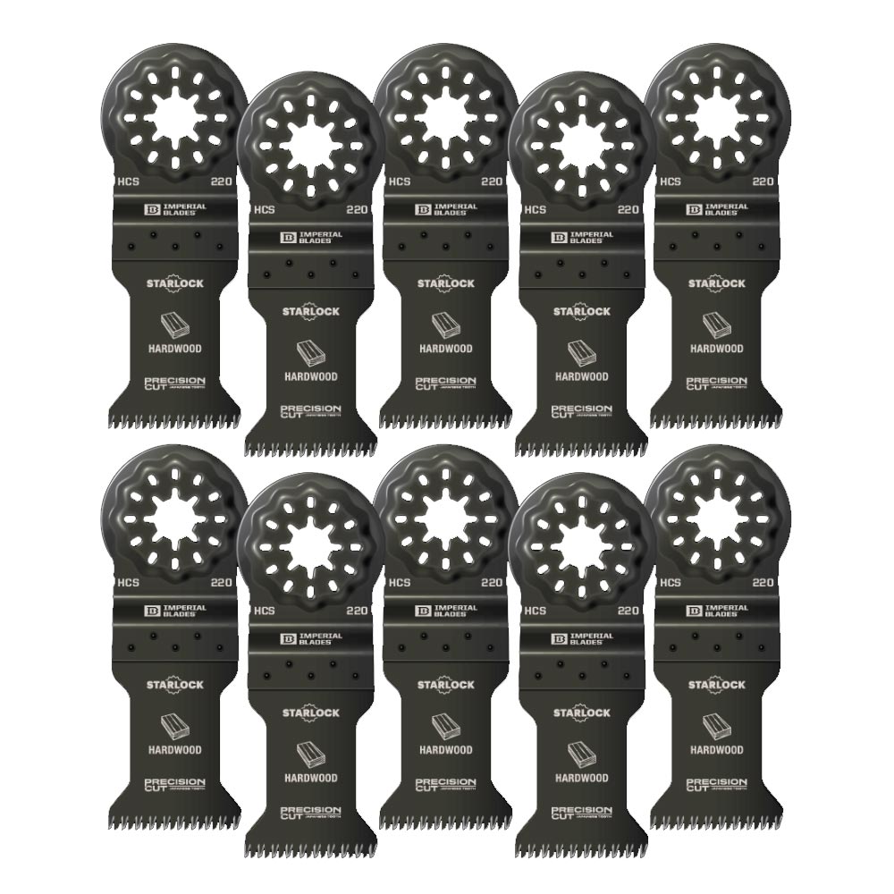 Main 1 - IBSL220-10 IMPERIAL BLADE 1-3/8 PRECISION WOOD 10PK STARLOCK - Arlington Coal & Lumber