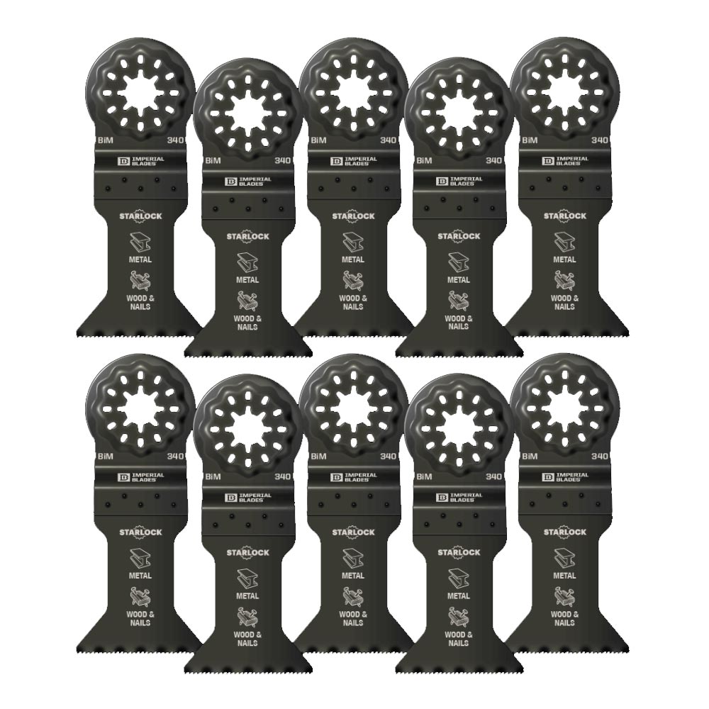 Main 1 - IBSL340-10 IMPERIAL BLADE 1-3/4 METAL/WOOD 10PK STARLOCK - Arlington Coal & Lumber