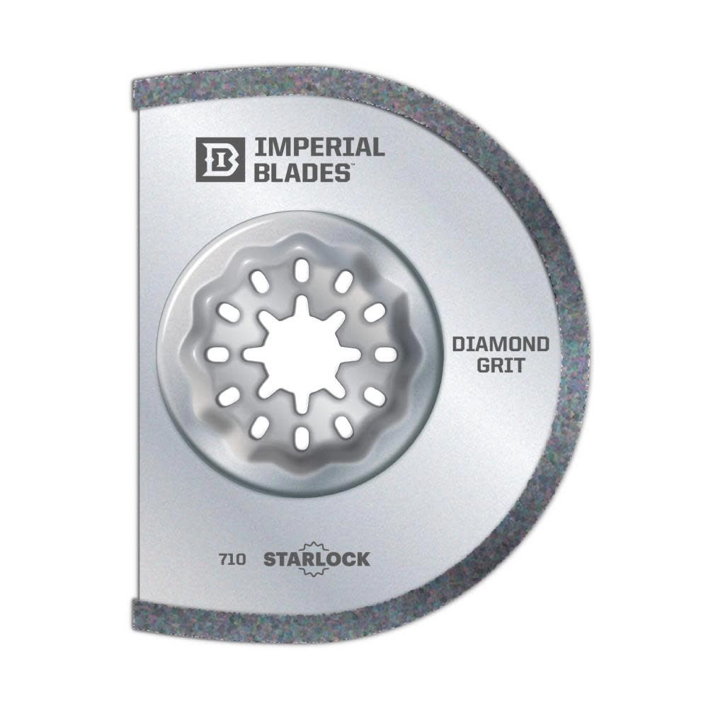 Main 1 - IBSL710-1 IMPERIAL BLADE 3-3/8 SEGMENTED DIAMOND GRIT 1PK STARLOCK - Burlington Lumber Company