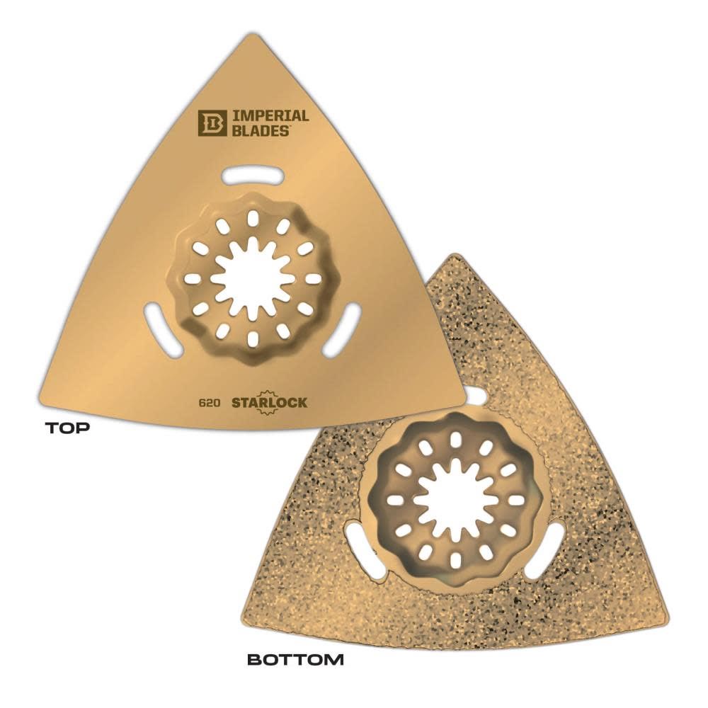 Main 1 - IBSL620-1 IMPERIAL BLADE TRIANGLE CARBIDE GRIT 1PK STARLOCK - Arlington Coal & Lumber