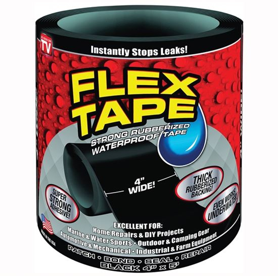 Main 1 - TAPE FLEX BLACK 4IN X 5FT - Arlington Coal & Lumber