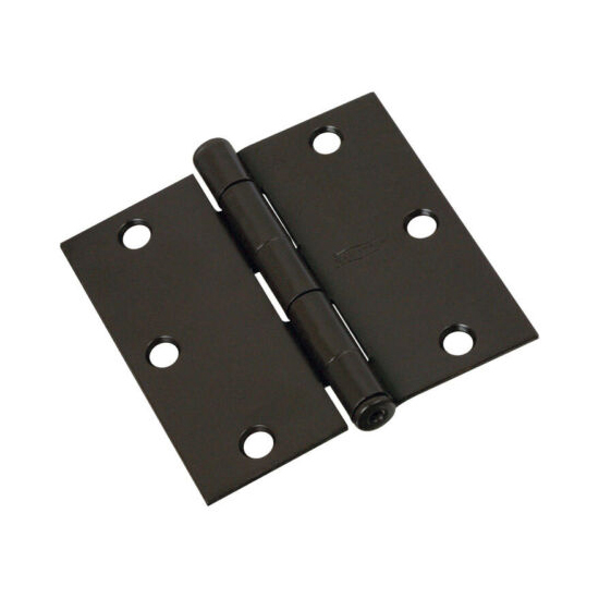 Main 1 - 830203 3-1/2" SQ CORNER OIL RUBBED BRONZE DOOR HINGE - Arlington Coal & Lumber