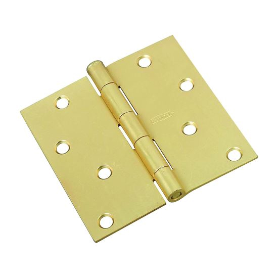 Main 1 - 830231 HINGE DR 4IN SQ CNR SB HINGE DOOR 4IN SQ CNR BRASS - Arlington Coal & Lumber
