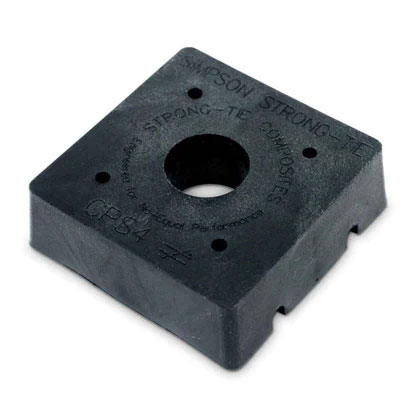 Main 1 - SIMPSON CPS5 4-1/8"X4-1/8" COMPOSITE STANDOFF BASE - Arlington Coal & Lumber