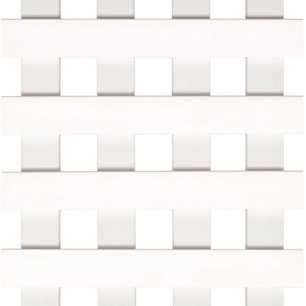 Main 1 - 4' X 8' PERMALATT 1" SQUARE WHITE LATTICE PANEL  1/2" DURASHELL - Arlington Coal & Lumber