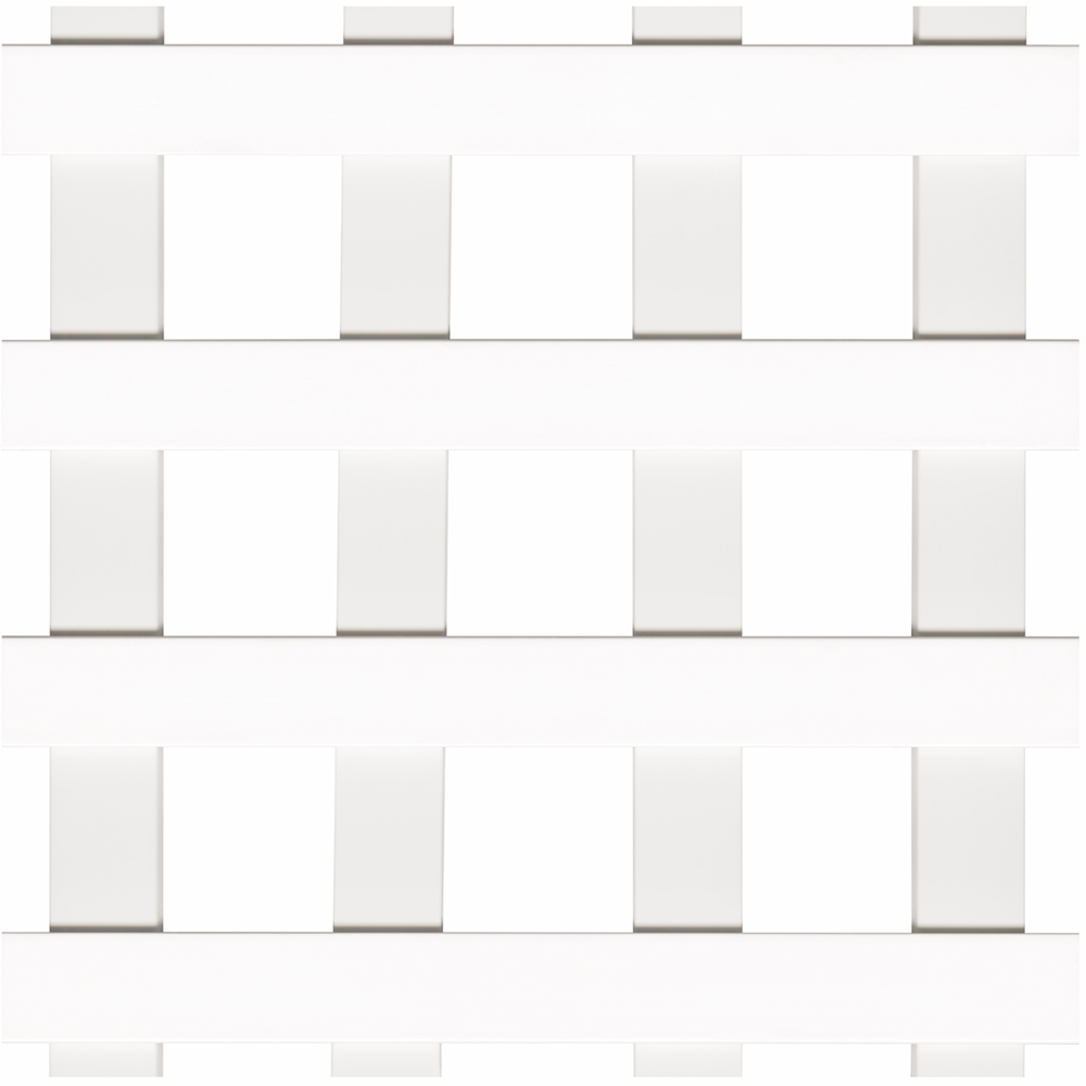 Main 1 - 4' X 8' PERMALATT 2" SQUARE WHITE LATTICE PANEL  1/2" DURASHELL - Arlington Coal & Lumber