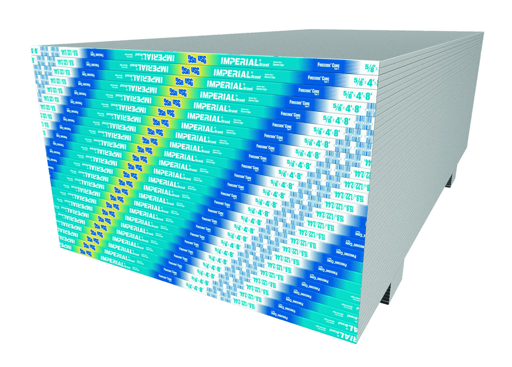 Main 1 - 5/8" 4 X 8 USG IMPERIAL FIRECODE BLUE BOARD - Arlington Coal & Lumber