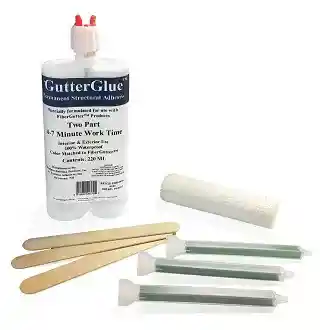 Main 1 - FIBER-GUTTER 2-PART ADHESIVE (220 ML) INCLUDES H/D MESH & (36-GRIT) SANDPAPER - Arlington Coal & Lumber