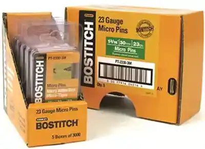 BOSTITCH PT-2330-3M 1-1/4" 23 GA. HEADLESS PIN (2.6M) (SKU: GR114PIN) - Arlington Coal & Lumber