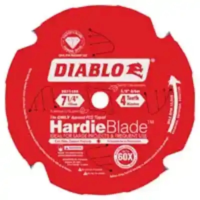 DIABLO 7-1/4" X 4TH PCD FIBER CEMENT SAW BLADE (D0704DH) - Arlington Coal & Lumber
