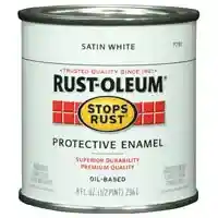 Main 1 - 7791730 WHT SATIN ENAMEL 1/2PT - Arlington Coal & Lumber