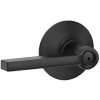 Main 1 - SCHLAGE F40VLAT622 PRIVACY LATITUDE LEVER MATTE BLACK ** VISUAL PACK ** - Arlington Coal & Lumber