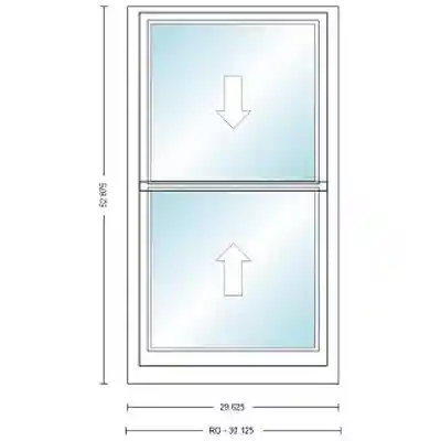 ANDERSEN 400 SERIES TW2442 WHT DH UNIT HIGH PERF LOW-E4 GLASS # 1611859 - Arlington Coal & Lumber