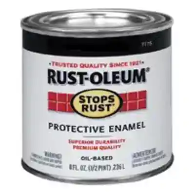 PAINT RUST OBS FLAT BLK 1/2PT - Arlington Coal & Lumber