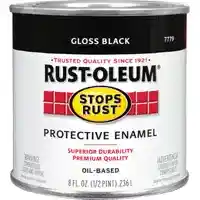Main 1 - PAINT RUST OBS GLOSS BLK 1/2PT - Arlington Coal & Lumber