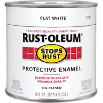 7790730 FLAT WHT ENAMEL 1/2PT - Arlington Coal & Lumber